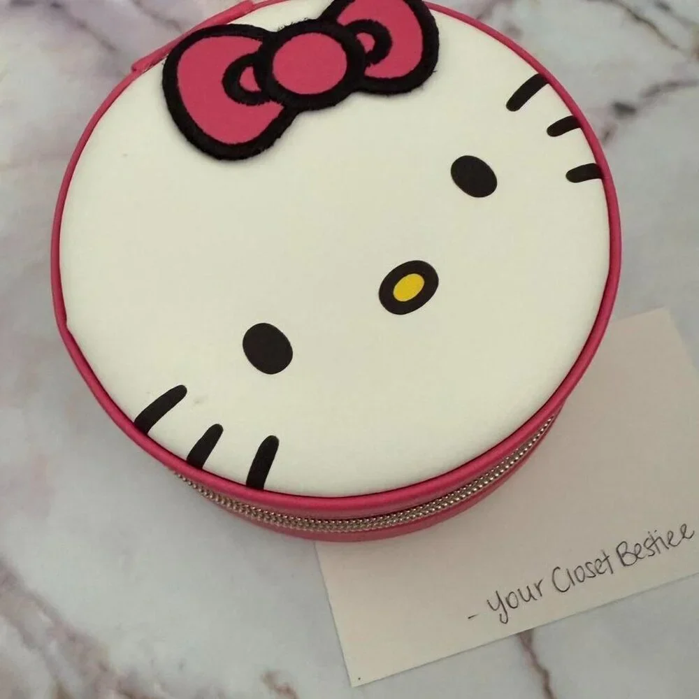 Hello Kitty Pink And White Jewelry box by Sanrio NEW